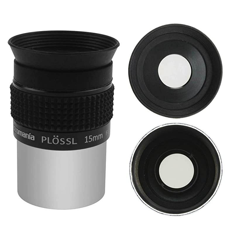 125quot 15mm Plossl Telescope Eyepiece 4Element Plossl Design Threaded for Standard 125inch Astronomy Filters
