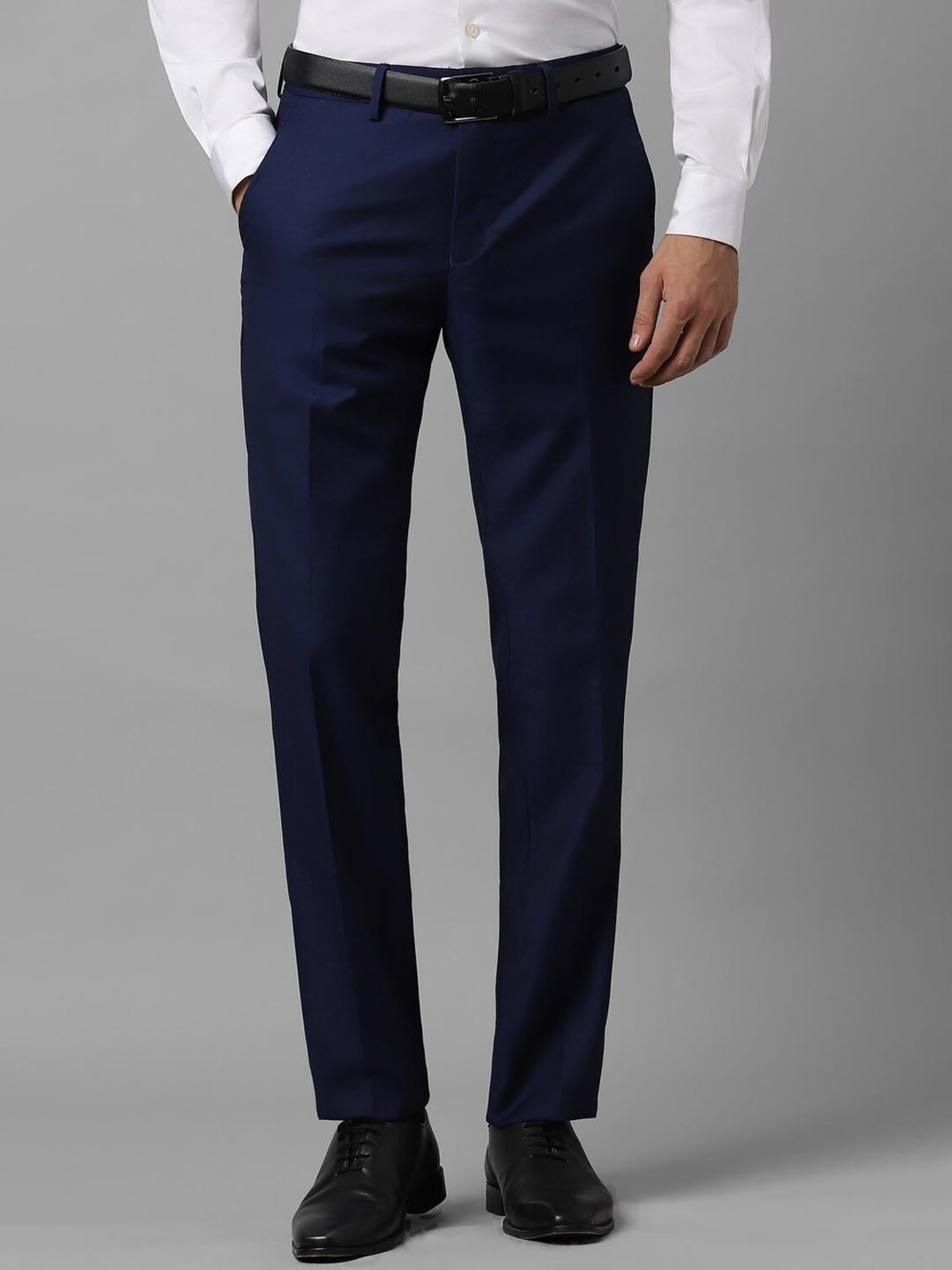 Allen Solly Navy Slim Fit Trousers