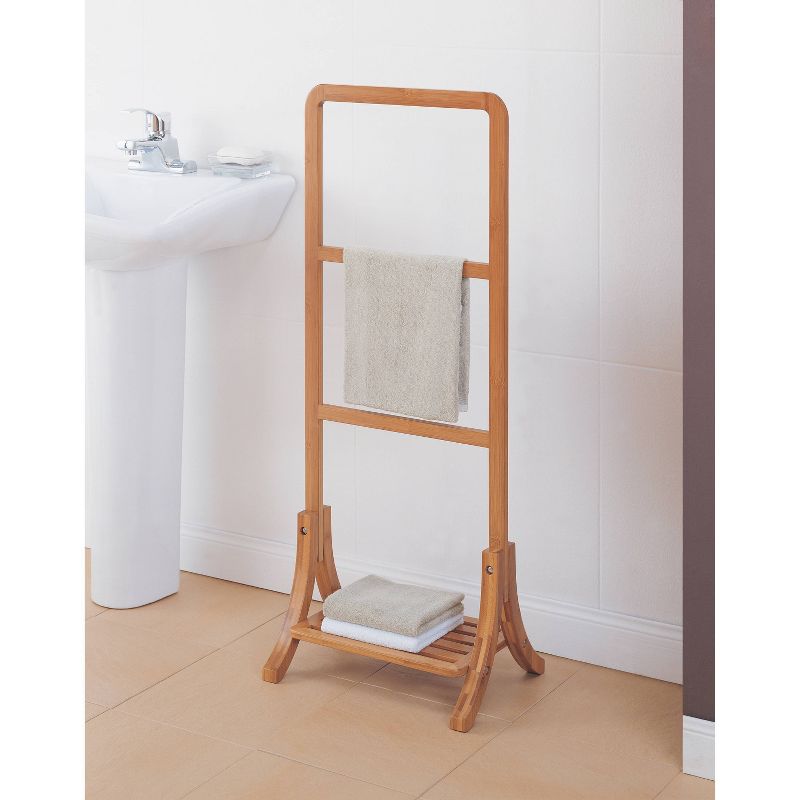 Three Bar Bamboo Towel Rack Natural - Neu Home