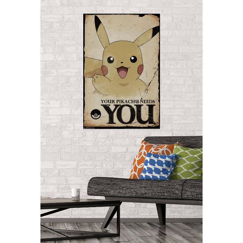 34" x 22" Pokemon: Needs You Unframed Wall Poster - Trends International