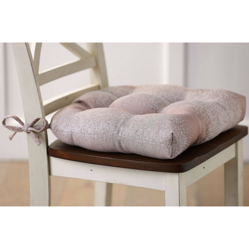 Set of 2 Illuminaire Blush Reversible Chair Pad - Pillow Perfect