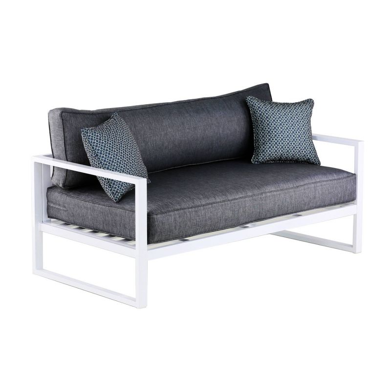 Paloma Outdoor Sofa - White - Adore Decor