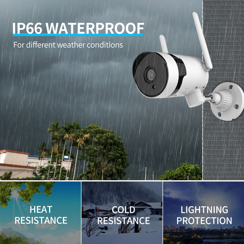 3MP 8-CH wireless camera set, intelligent humanoid detection, 13-inch screen integrated NVR, infrared 18 dot matrix lights, wifi PTZ camera monitoring set