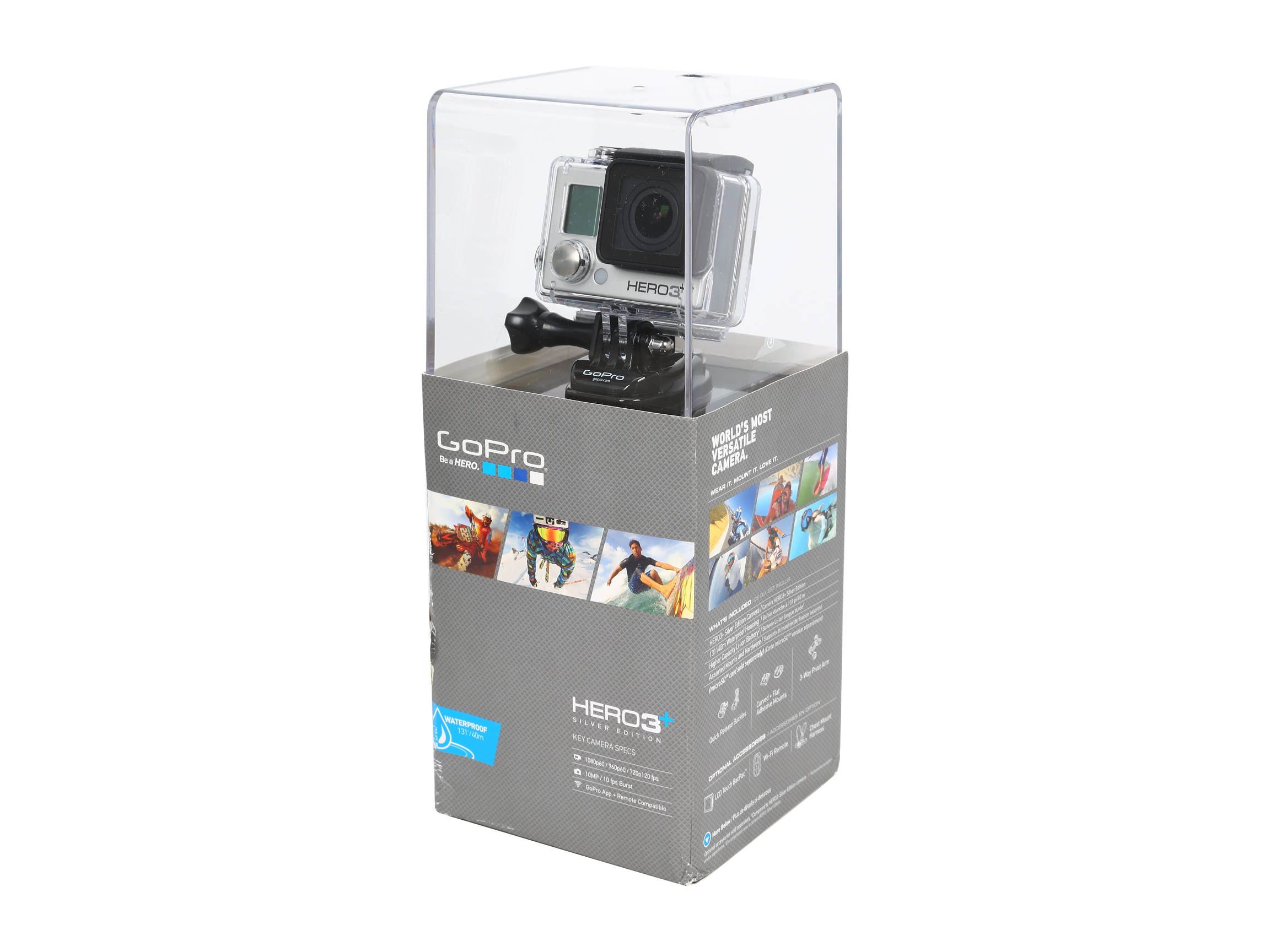 GoPro HERO3+ Plus Silver Edition Sports Action Wi-Fi Camera - CHDHN-302