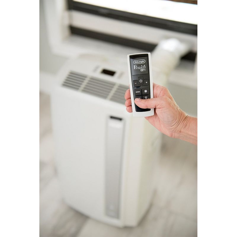 DeLonghi PACAN140EKF 14,000 BTU 3-In-1 Portable Air Unit Conditioner with Wifi, White (Certified Refurbished)