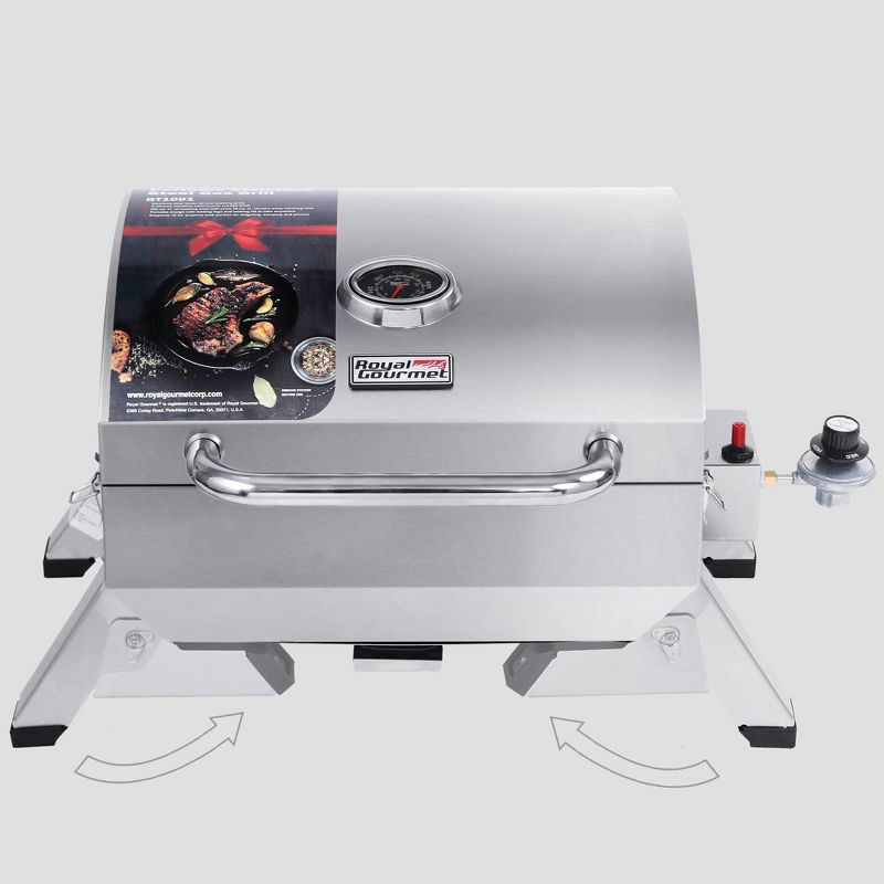Royal Gourmet Stainless Steel 10000 BTU Portable Tabletop Gas Grill GT1001