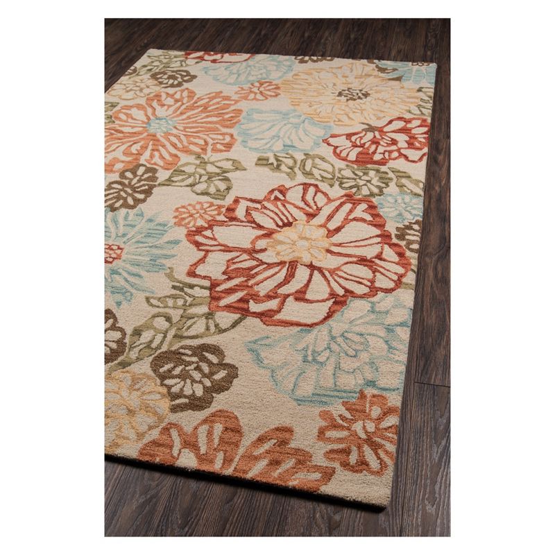 8'x11' Floral Tufted Area Rug Beige - Momeni
