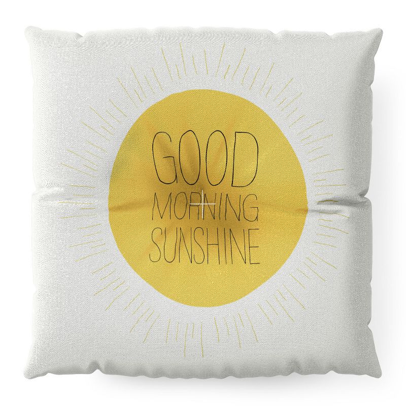 Allyson Johnson Morning Sunshine Square Floor Pillow - Deny Designs