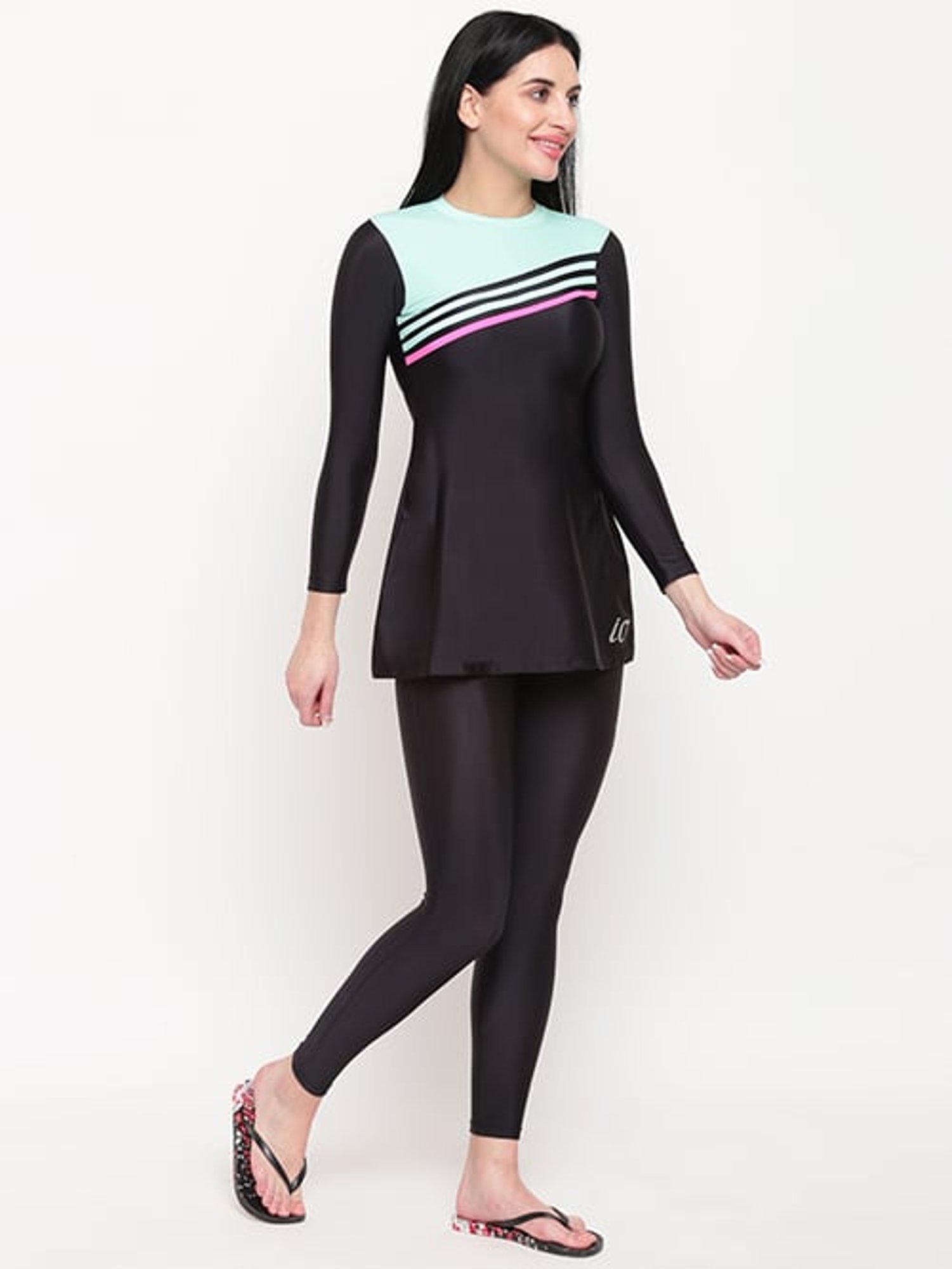 IO Black Full Length Swimsuit