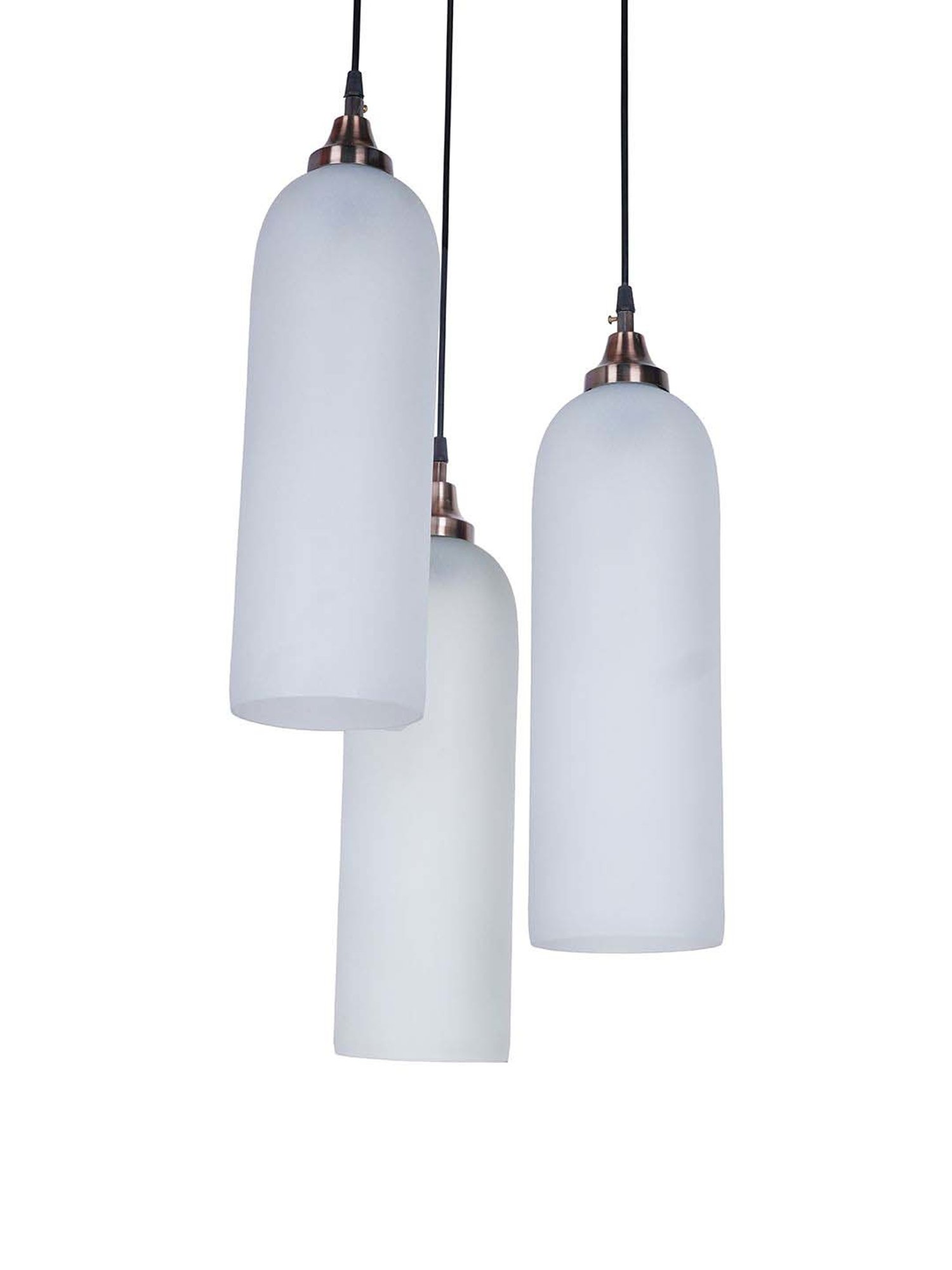 FOS LIGHTING White & Silver Glass 3-In-1 Double Light Walll Sconce