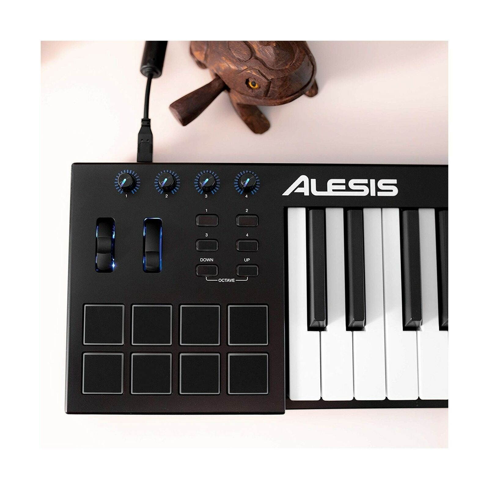 MIDI Controller Bundle | 49 Key USB MIDI Keyboard with 8 Beat Pads, Sustain P...