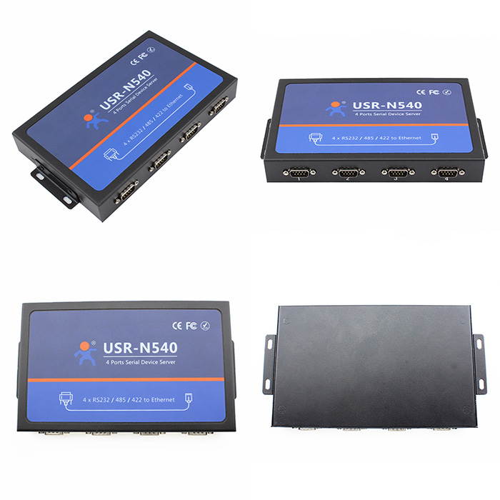 4 Serial Port RS232/RS485/RS422 to Ethernet Converter