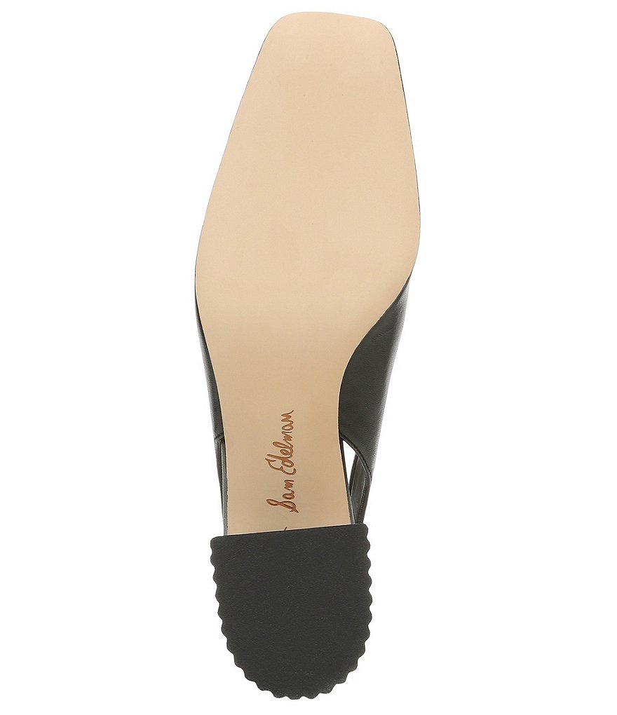 Sam Edelman Toren Leather Sculptural Heel Slingback Pumps