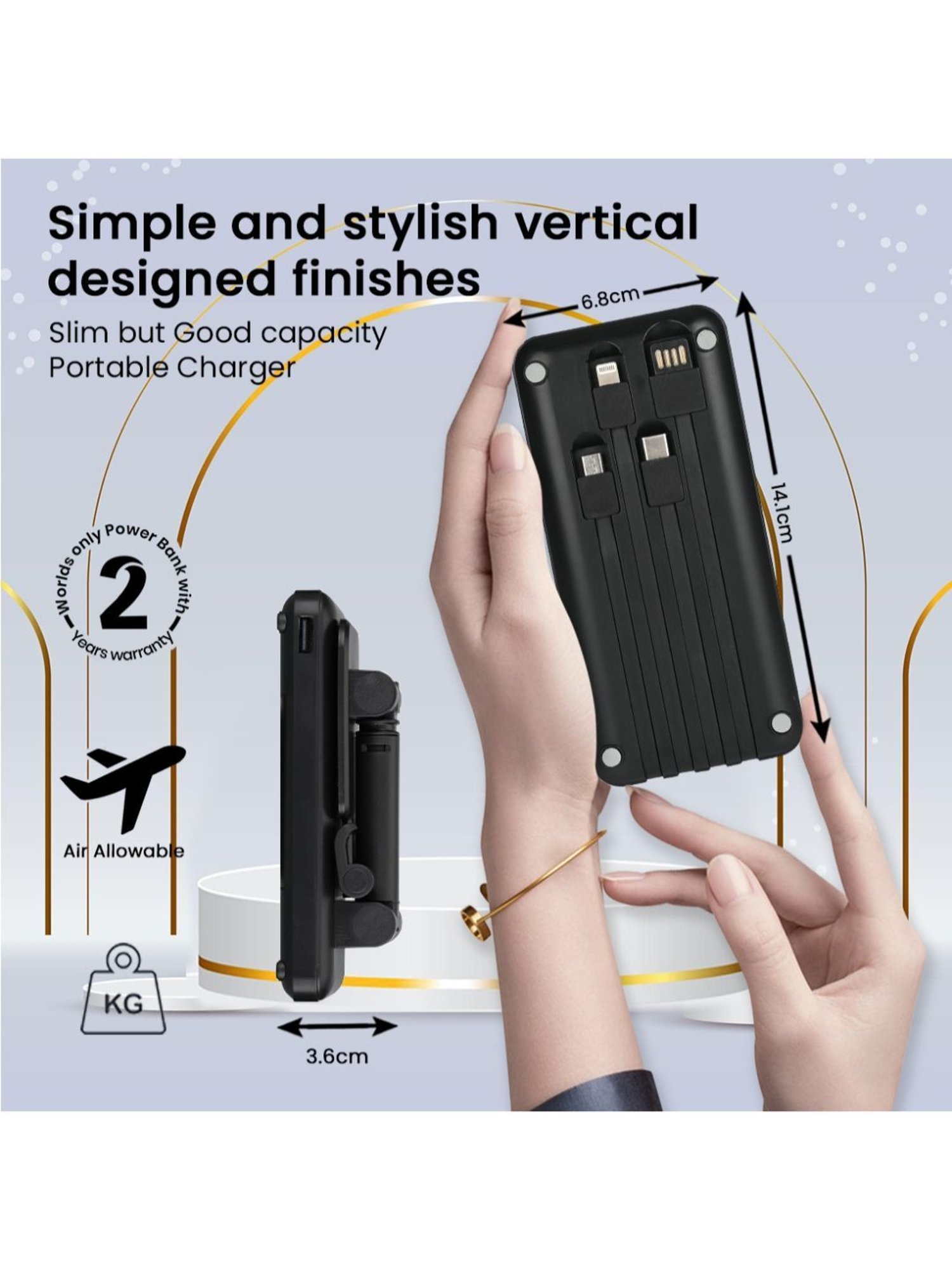 EVM P0206 Encase Pro Power Bank 10000mah (Black)