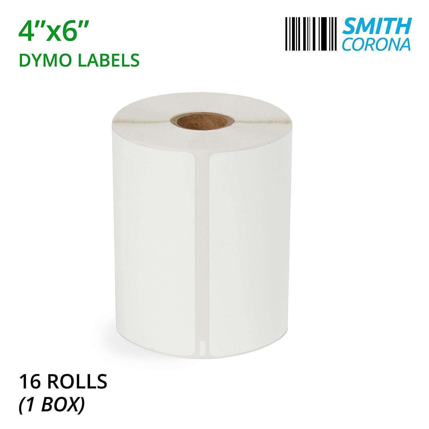 Smith Corona &ndash; 4x6 Dymo Labels &ndash; 16 Rolls Per Box (220 Labels/Roll) &ndash; Perfect for Dymo 4XL LabelWriter Printer &ndash; Made in The USA