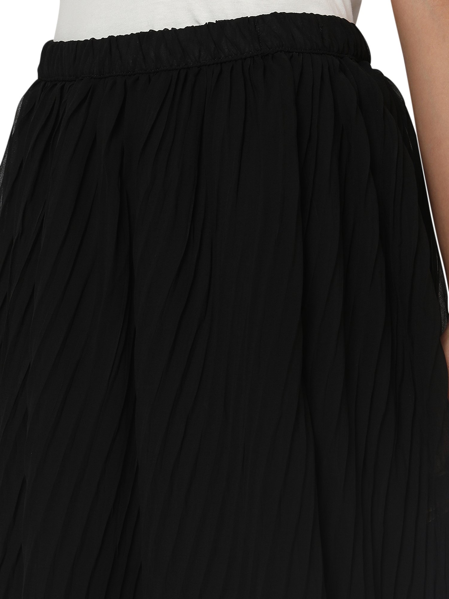 Smarty Pants Black Midi Skirt