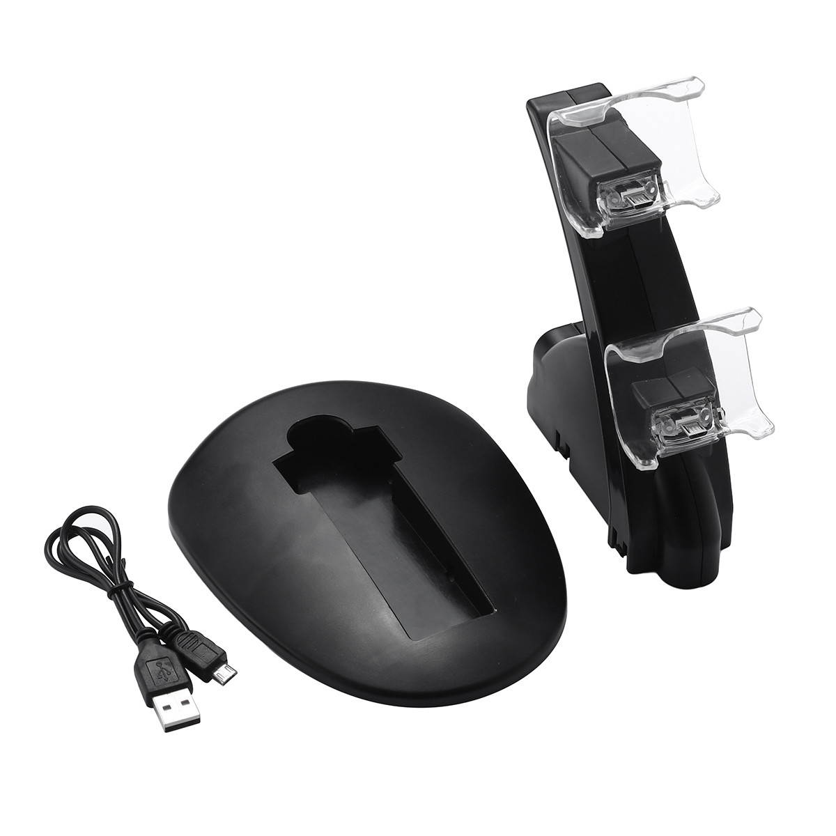 Dual LED Charger USB Fast Charging Dock Station Stand Charger for PS4 PlayStation4 Controller with a Charging Cable