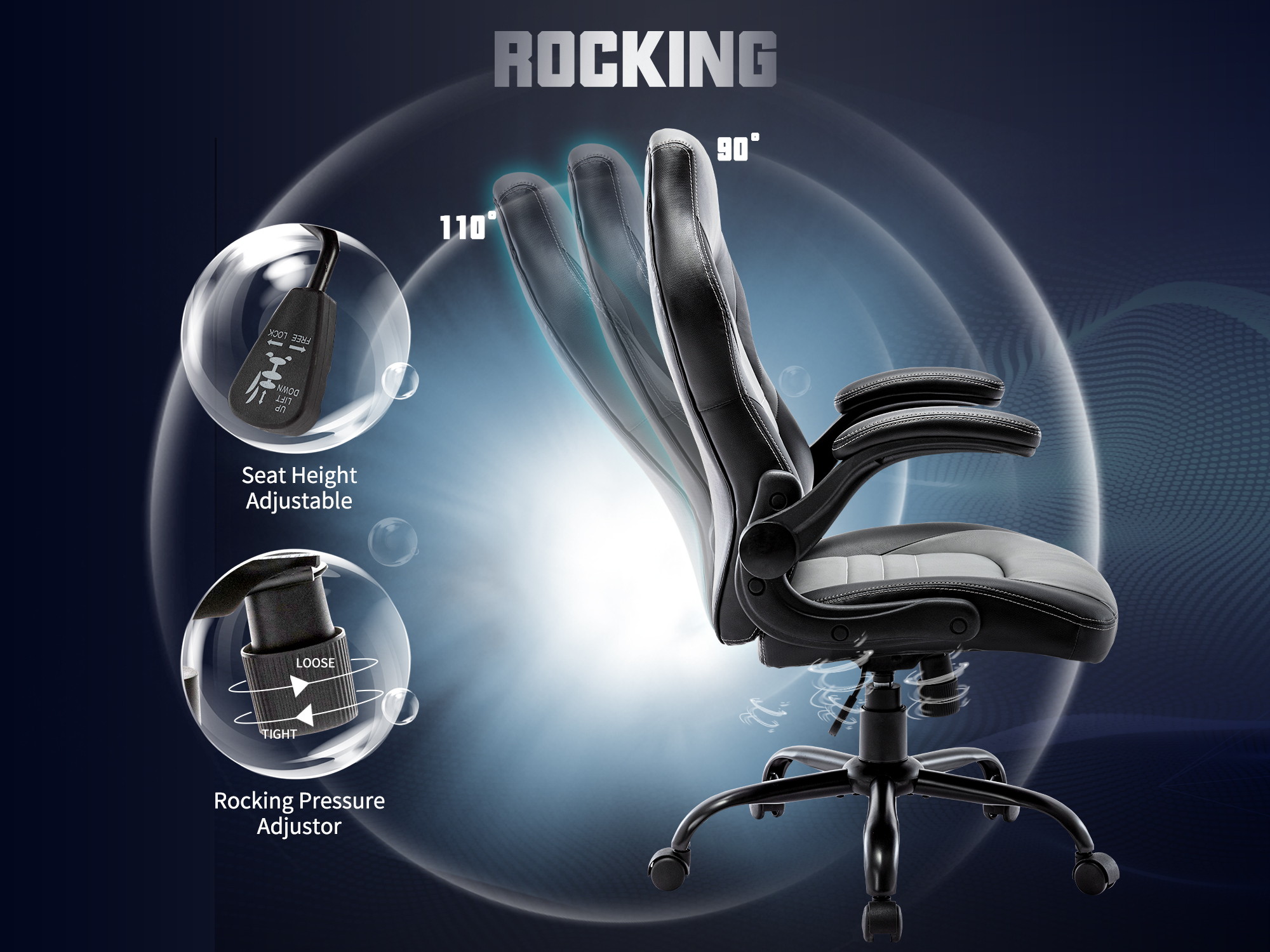 STARSPACE Cost-effective Gaming Chair Durable And Comfortable Ergonomic Adjustable Racing Game Desk Chair