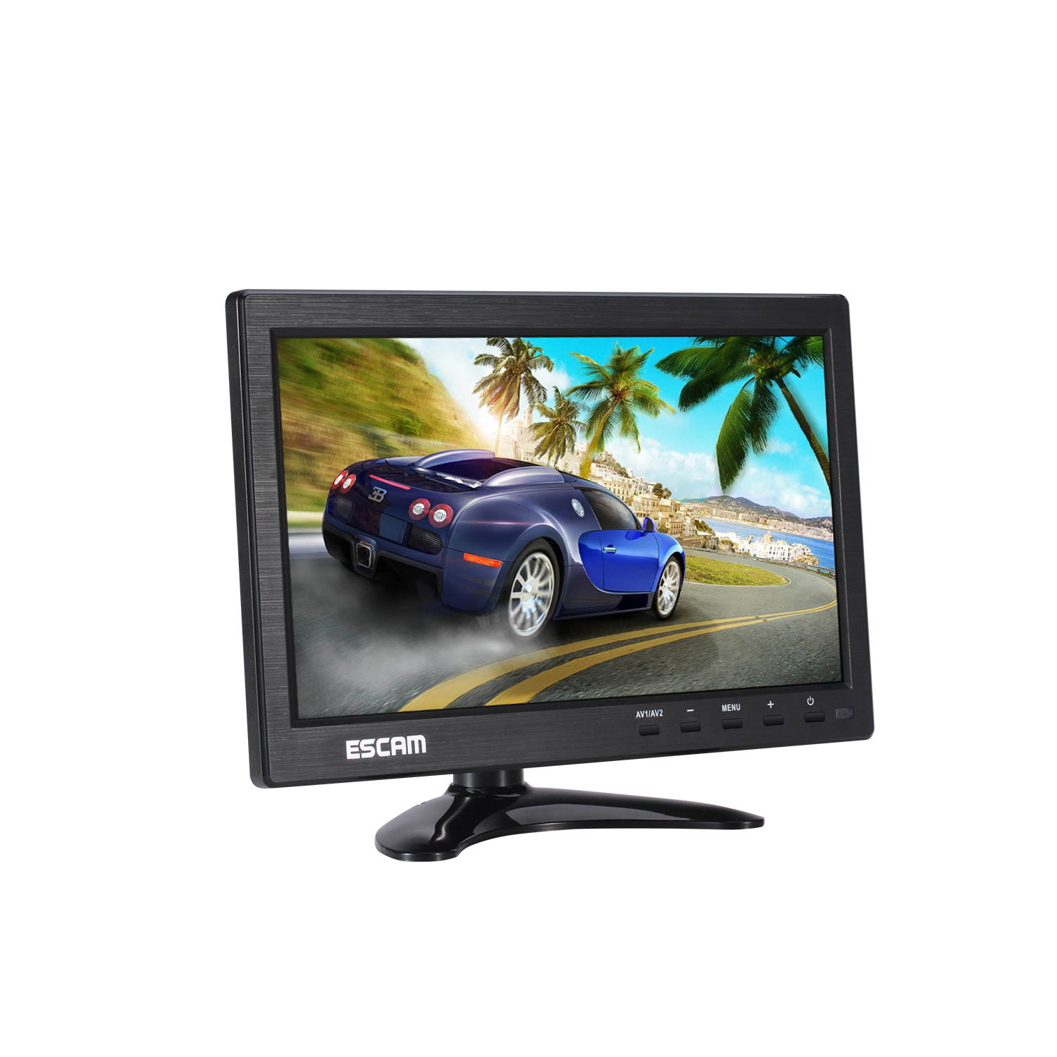 ESCAM T10 10 inch TFT LCD 1024x600 Color Monitor with VGA HDMI AV BNC USB