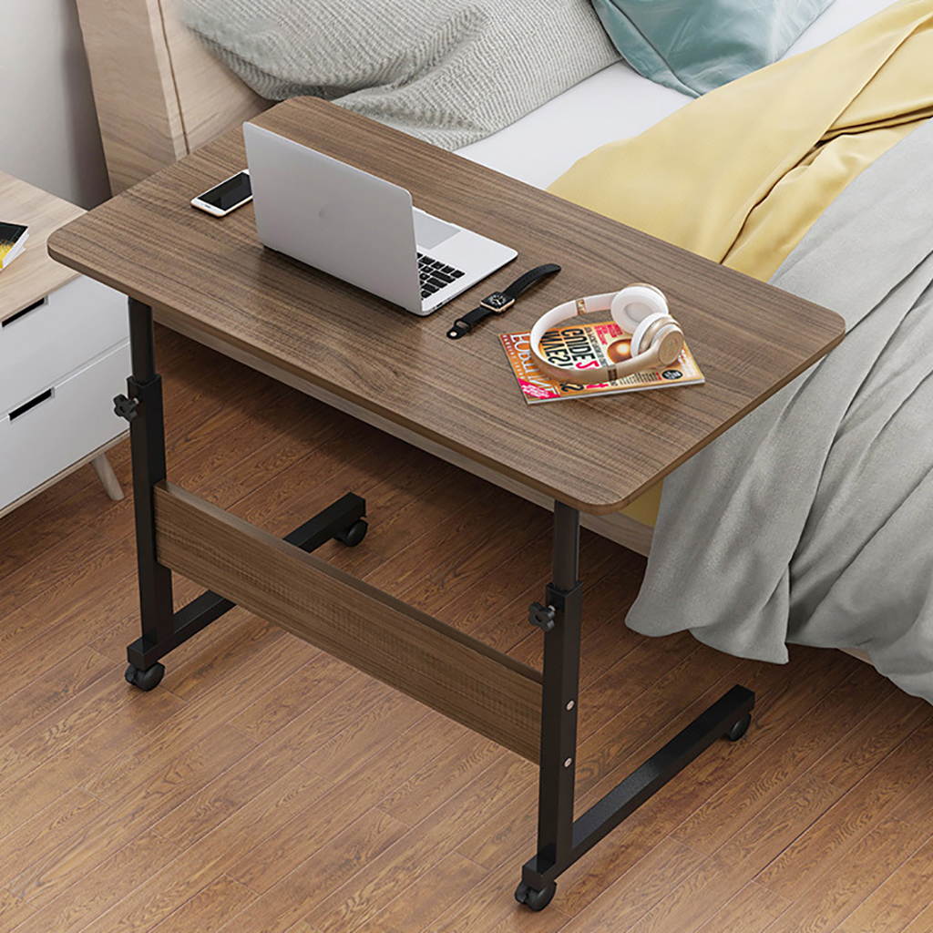 Adjustable Height 27"-35" Rolling Laptop TableSofa Bed Computer Desk Stand