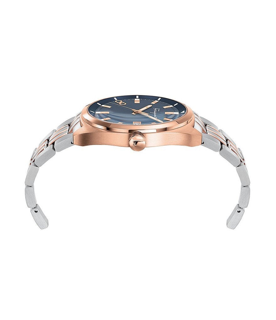 Salvatore Ferragamo Men's Evolution Two Tone Stainless Steel Bracelet Watch