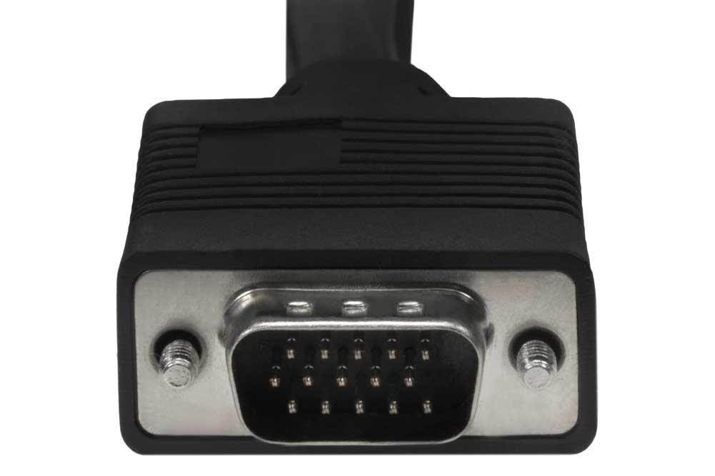 SF Cable, 15ft HD15 SVGA + 3.5mm Stereo Audio M/M Monitor Cable