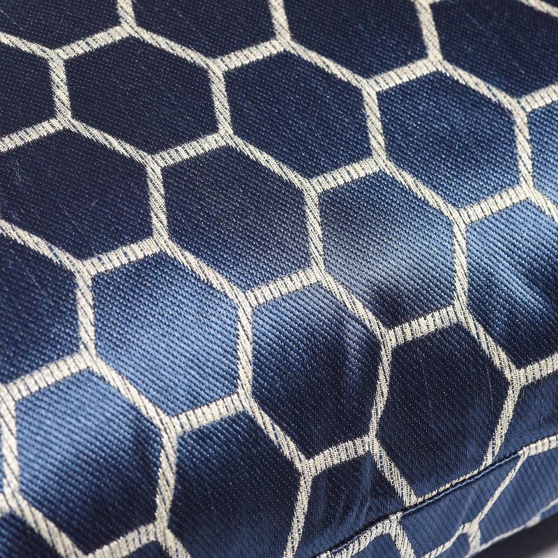 20"x20" Oversize Honeycomb Square Throw Pillow Blue - Sure Fit