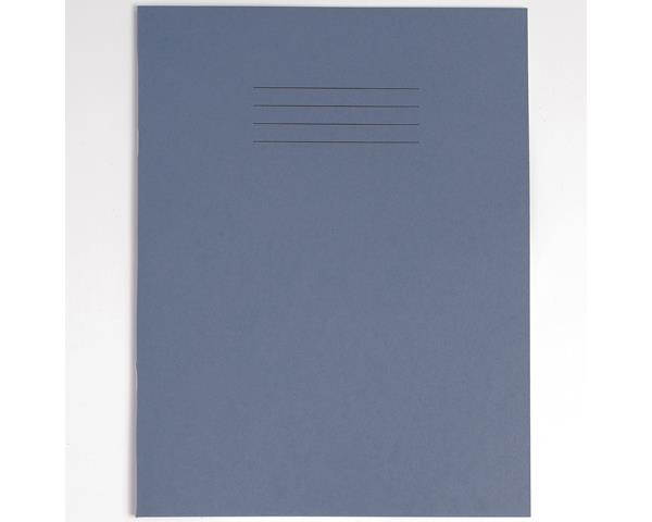 Rhino Exercise Book, 9 x 7 Inches, 48 page, 8mm ruled lines with margin, Dark Blue Cover  (Pack of 10)