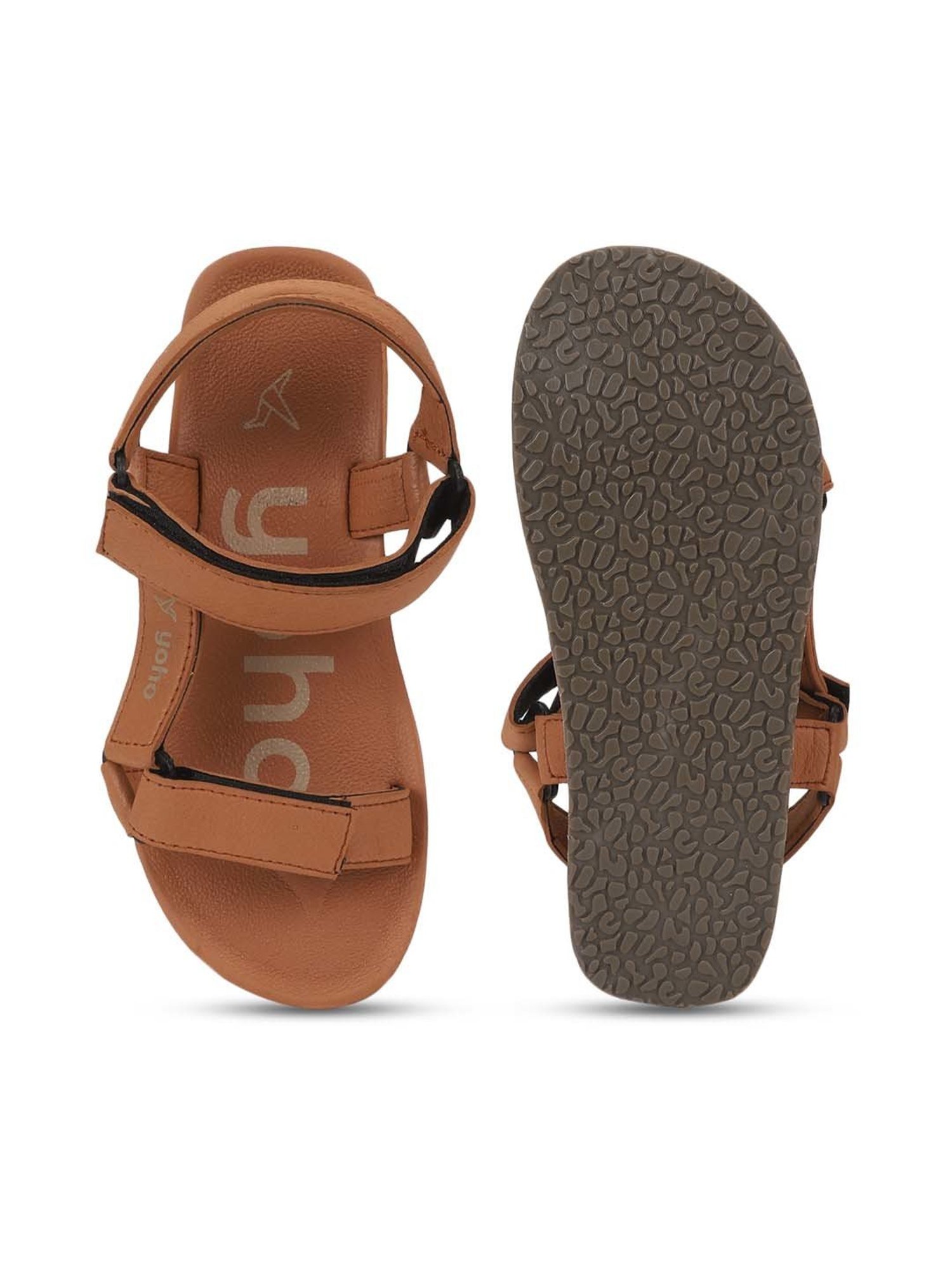 Yoho Men's Tan Floater Sandals