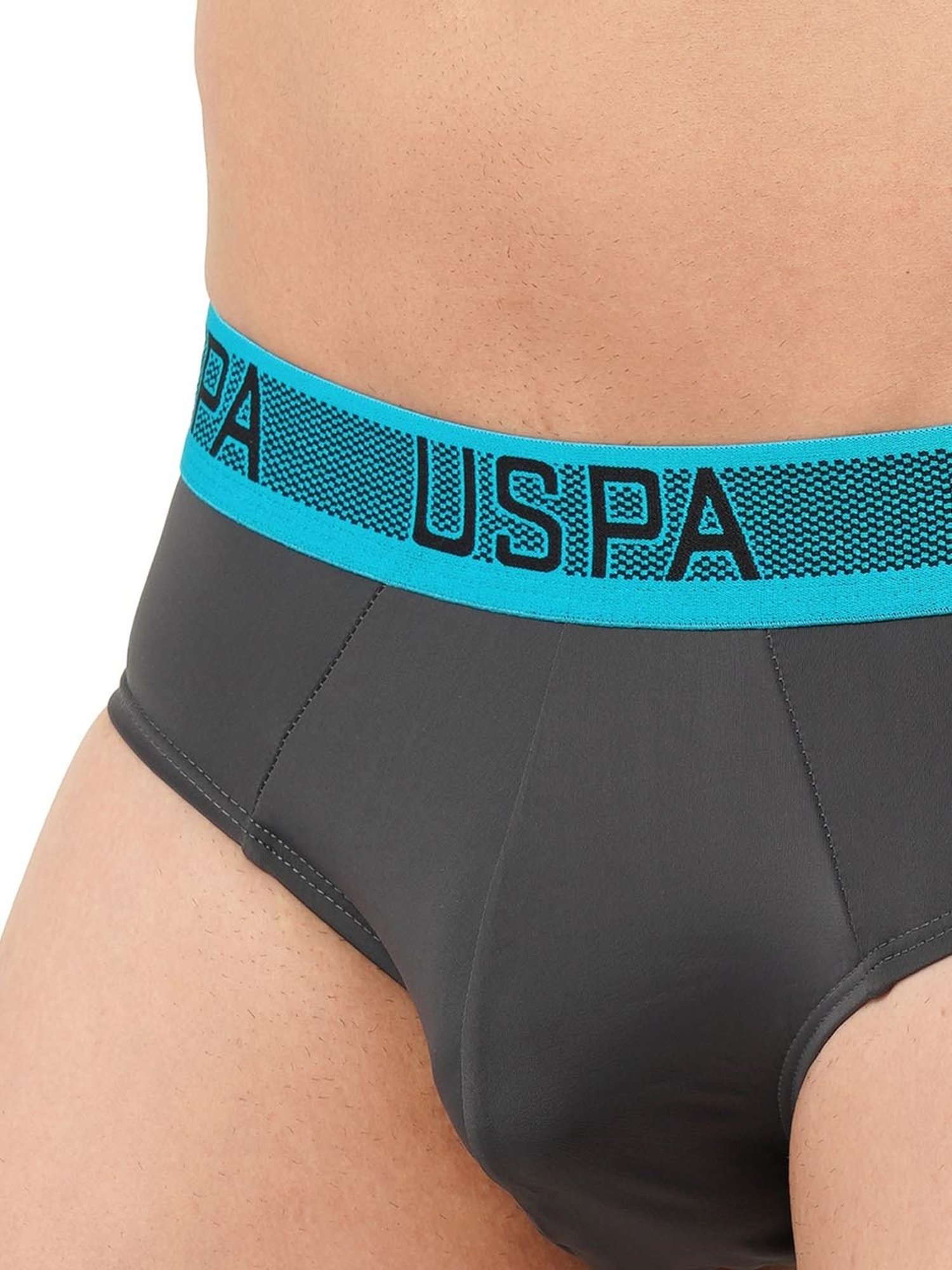 Levi's Grey Cotton Regular Fit Briefs