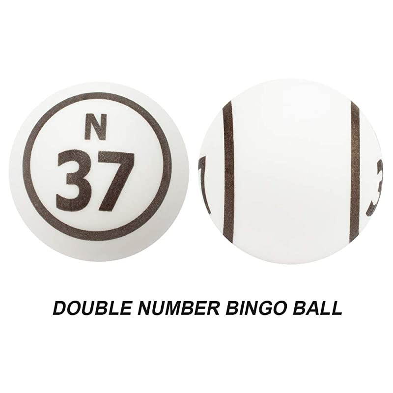 Bingo Game Set Including Extra Large Brass Bingo Cage 15Inch Ping Pong Style Bingo Balls Plastic Masterboard Wooden Base Cage Set