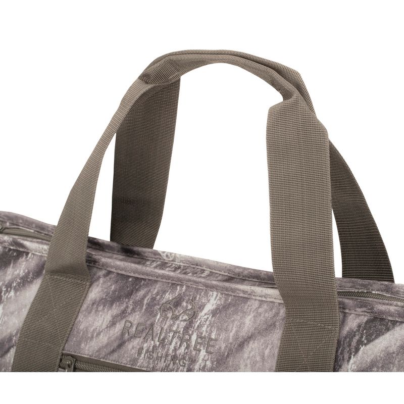 Insights Fishing Realtree Versatile Multi Use Spacious Carry-All Tote Beach Bag with Removable Shoulder Strap, Gray