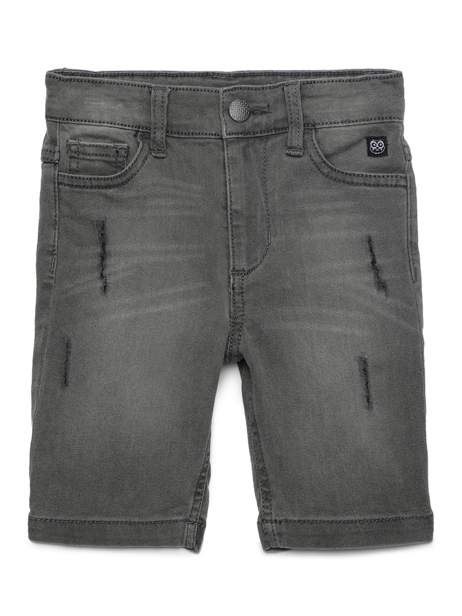 Under Fourteen Only Kids Grey Distressed Shorts