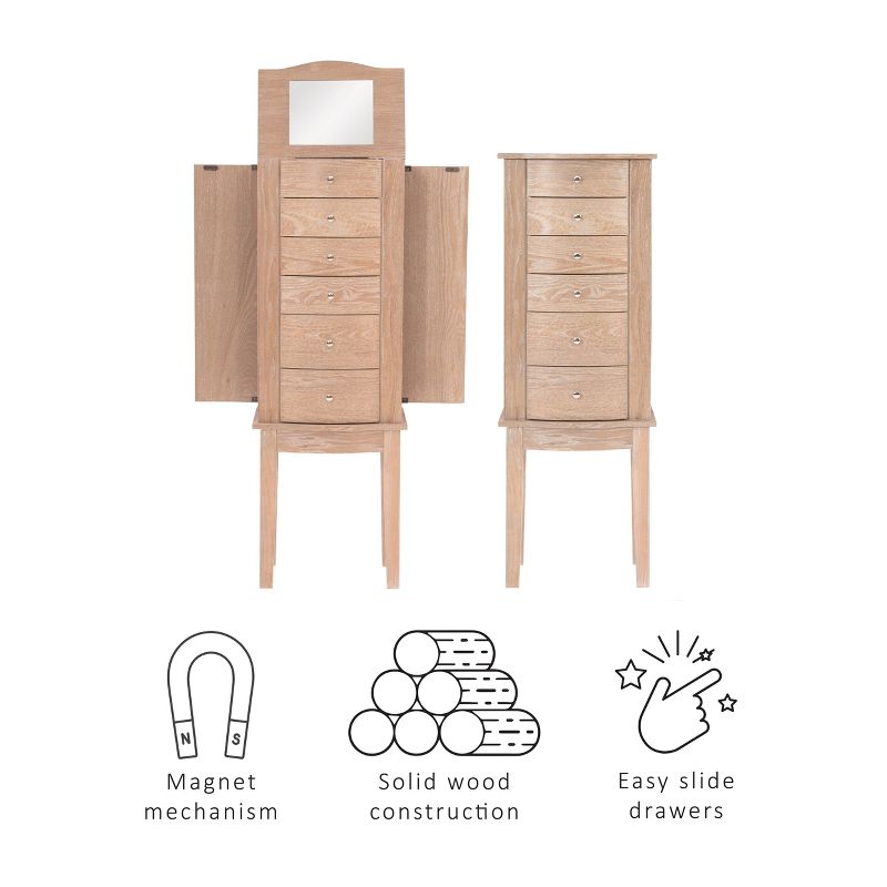 Crystal Jewelry Armoire Espresso - Hives & Honey