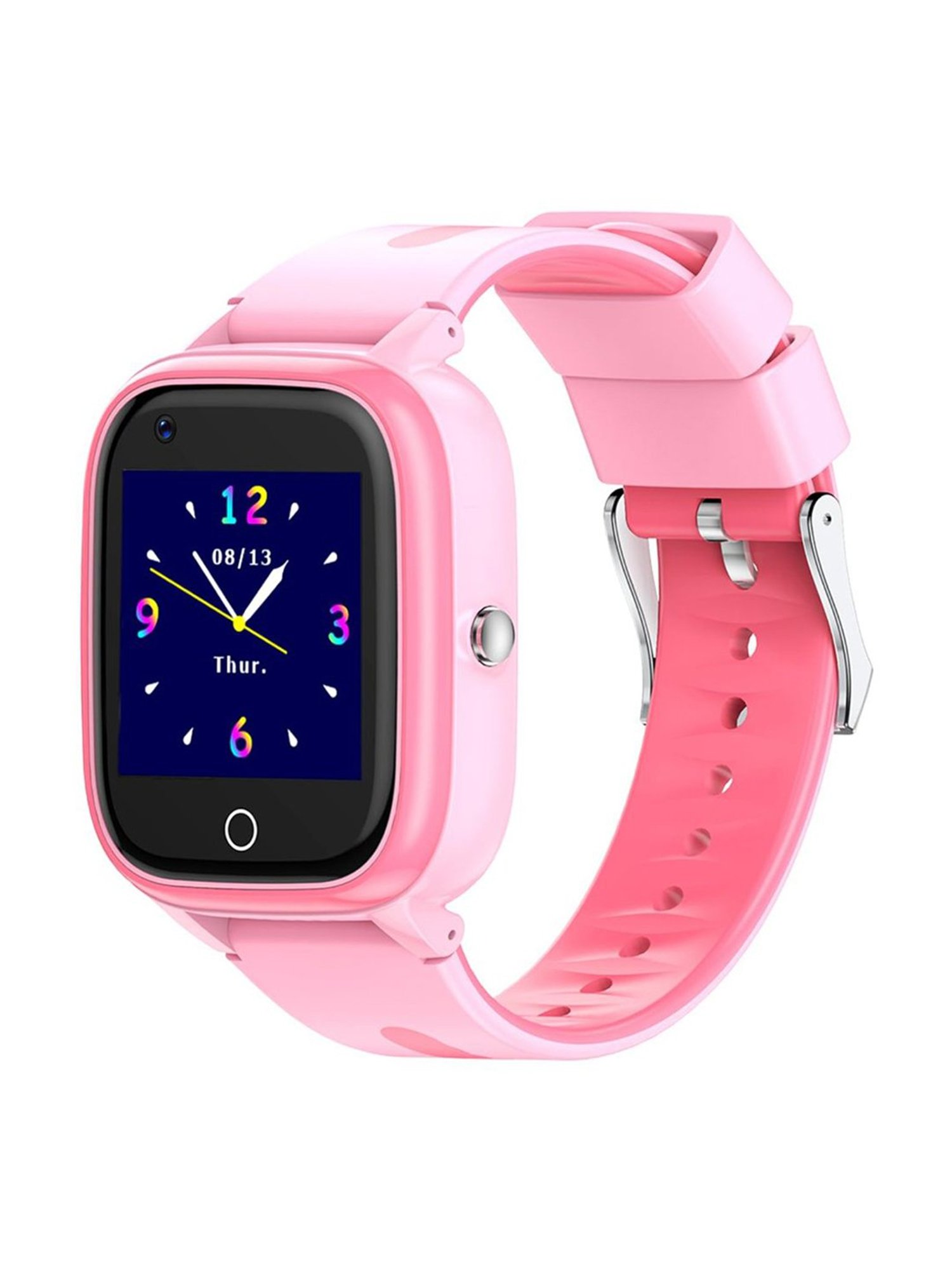 Turet Cotton Candy Pro 4G Smartwatch for Kids with Live Tracker GPS, SOS, HD Camera (Pink)