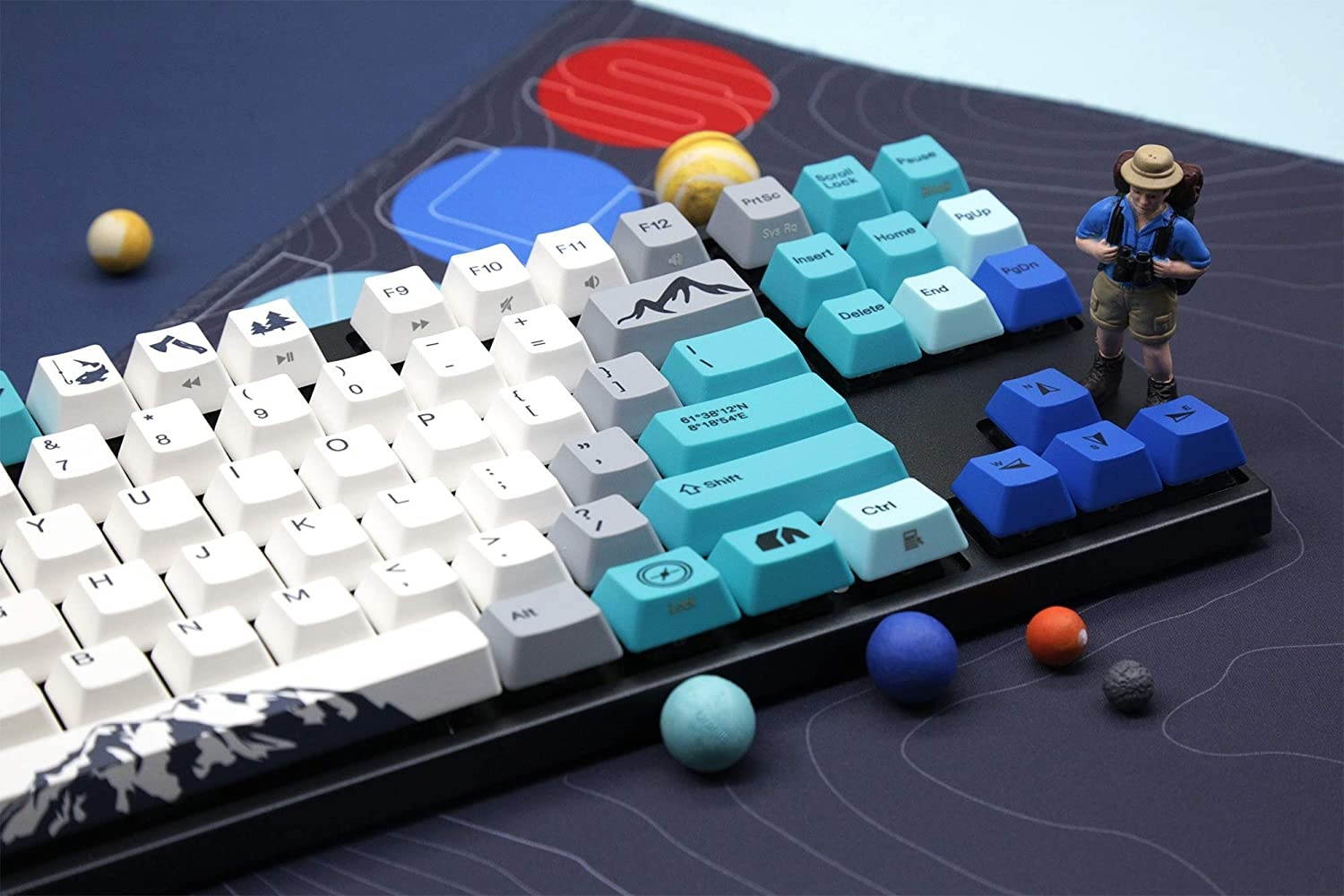 Varmilo VA87M Summit White LED TKL Dye Sub PBT Mechanical Keyboard (Cherry MX Red)