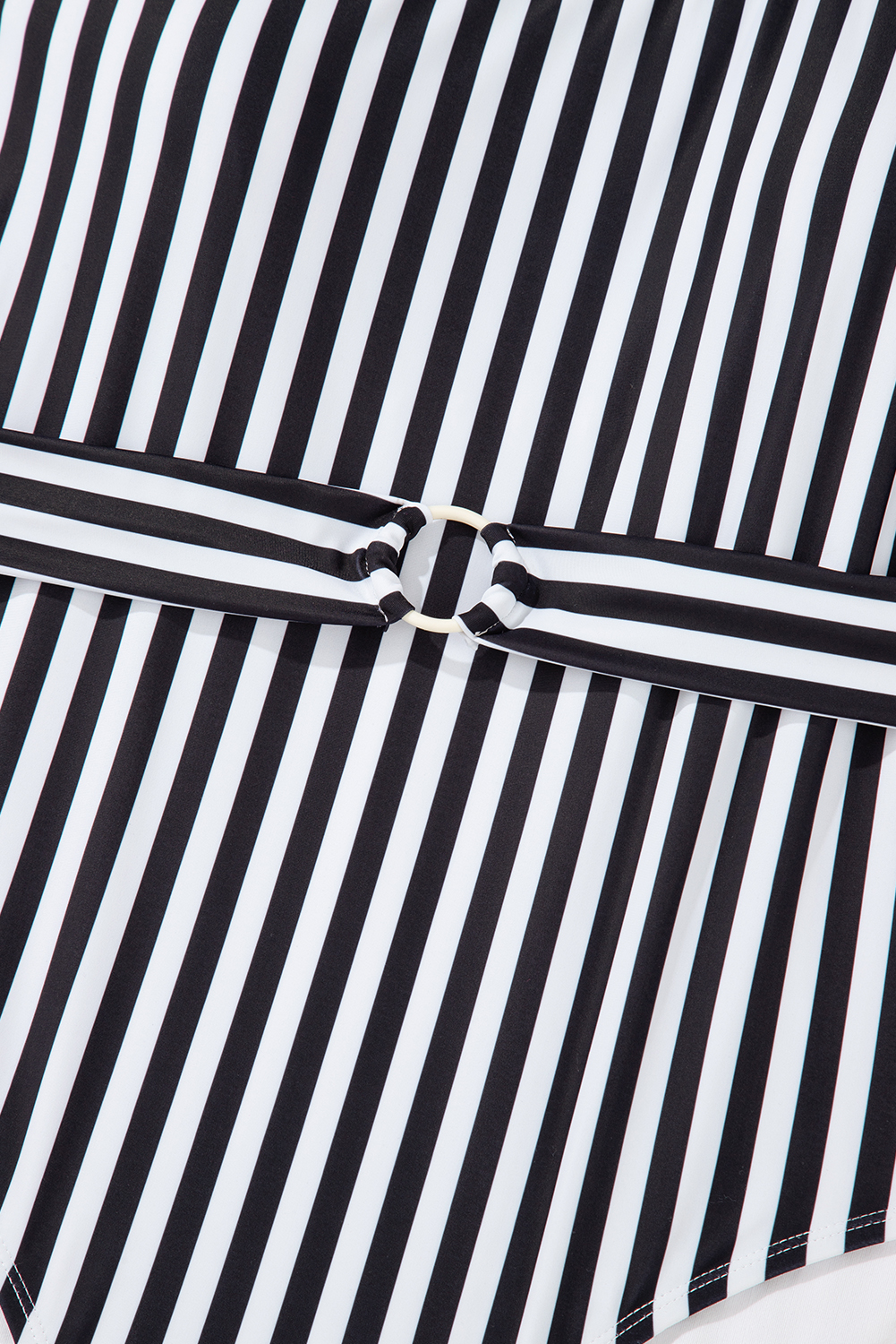 Black Plant Print Zip Front Half Sleeve One Piece Swimsuit