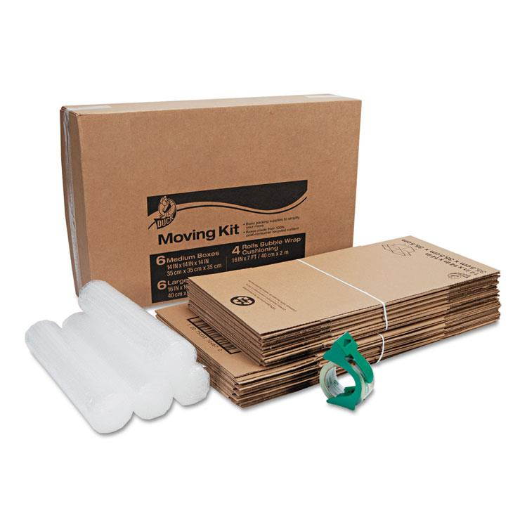 Duck Moving Kit with Bubble Wrap - Heavy Duty - Kraft - Brown