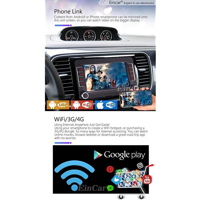 10.0 Double Din Car Stereo GPS Navigation Car Radio Capacitive Touch Screen in Dash Bluetooth Video Player 2 Din Autoradio with WiFi USB Mirrorlink 1080P + Rearview Camera