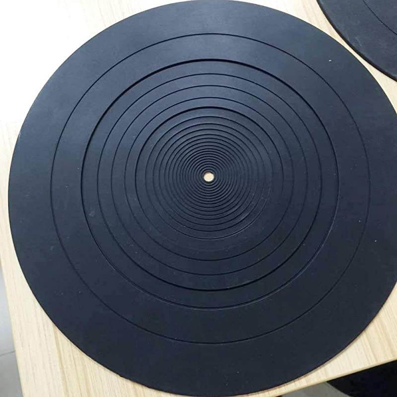 Platter Mat Rubber 12 inch Silicone LP Slipmat Universal Compatible for Audio Technica ATLP120BK ATLP1200 Platter 12 Inch Diameter