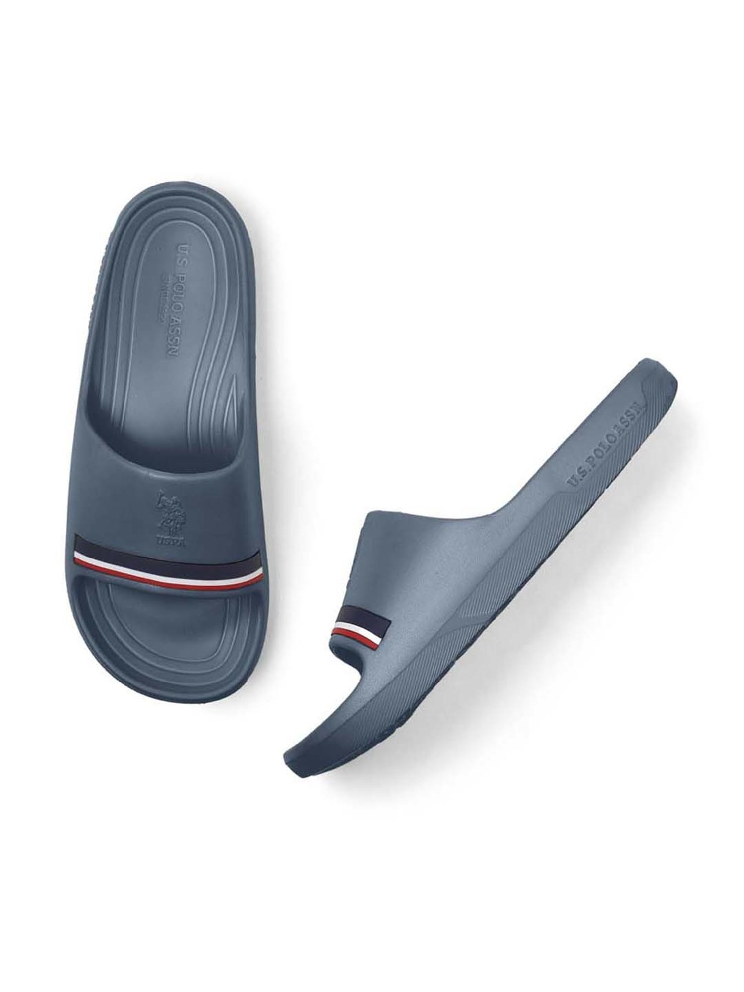 U.S. Polo Assn. Men's Navy Slides