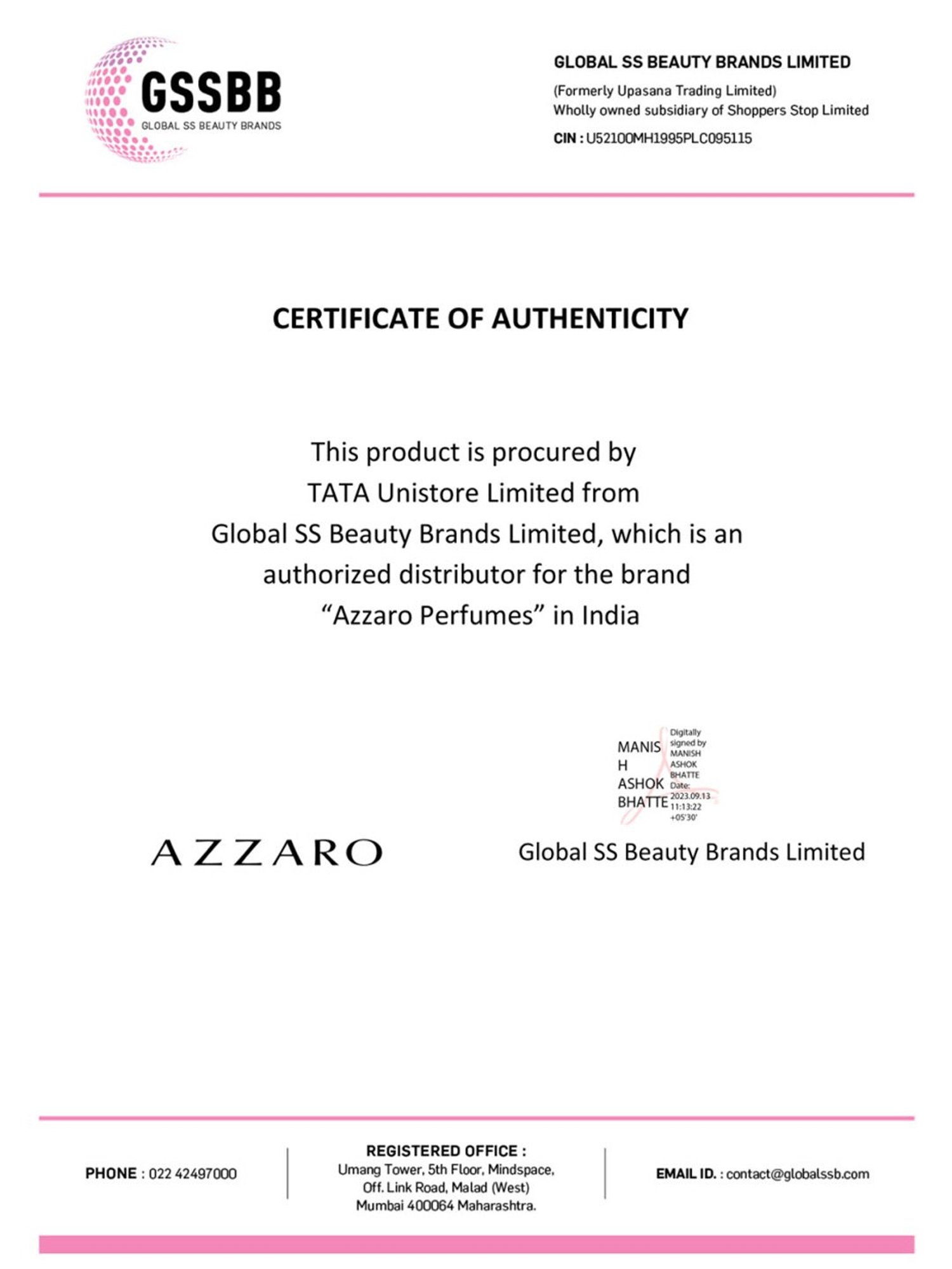 Azzaro Wanted EDT 100 ml Refill