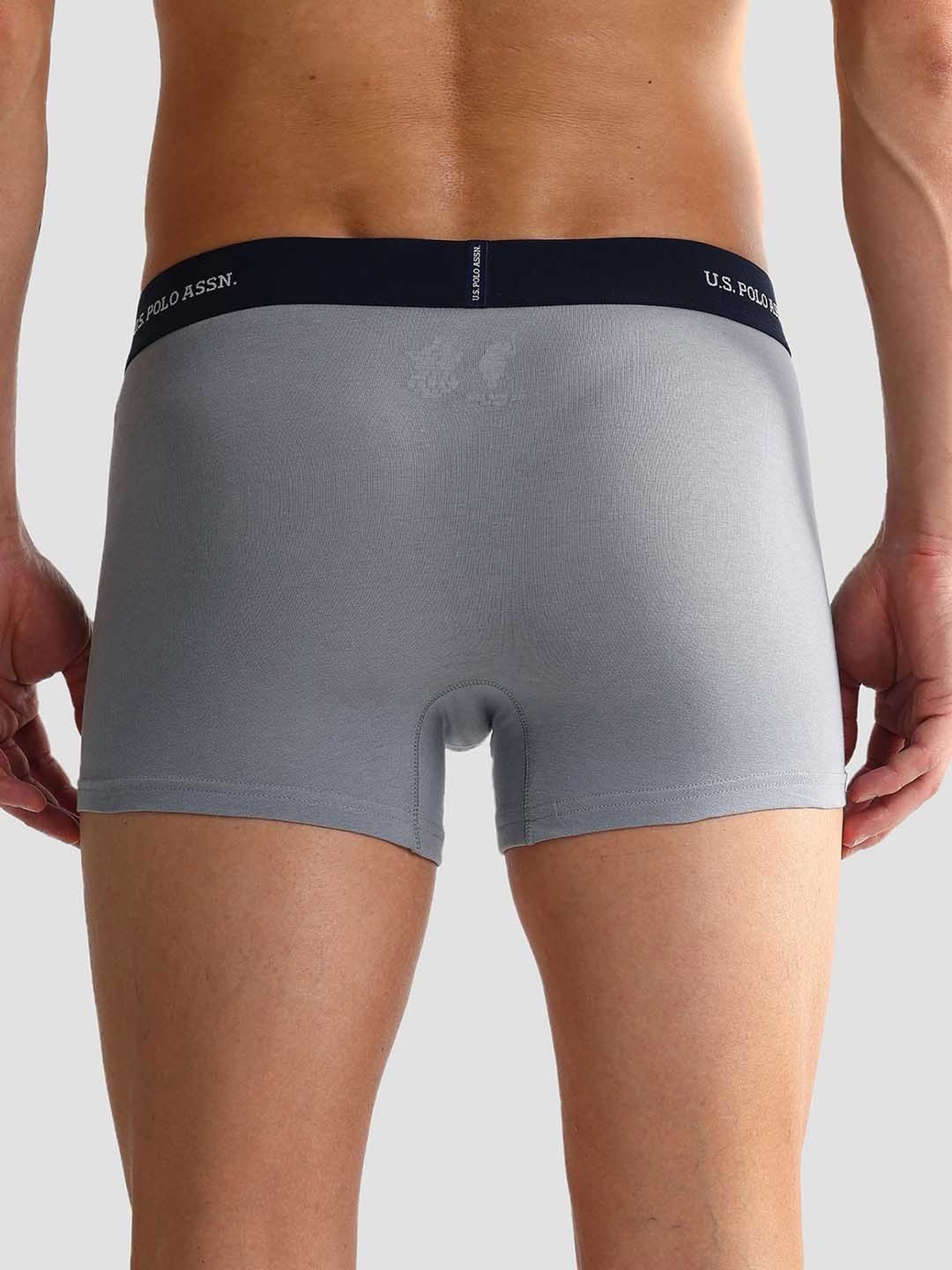 U.S. Polo Assn. Grey & Navy Trunks - Pack of 2