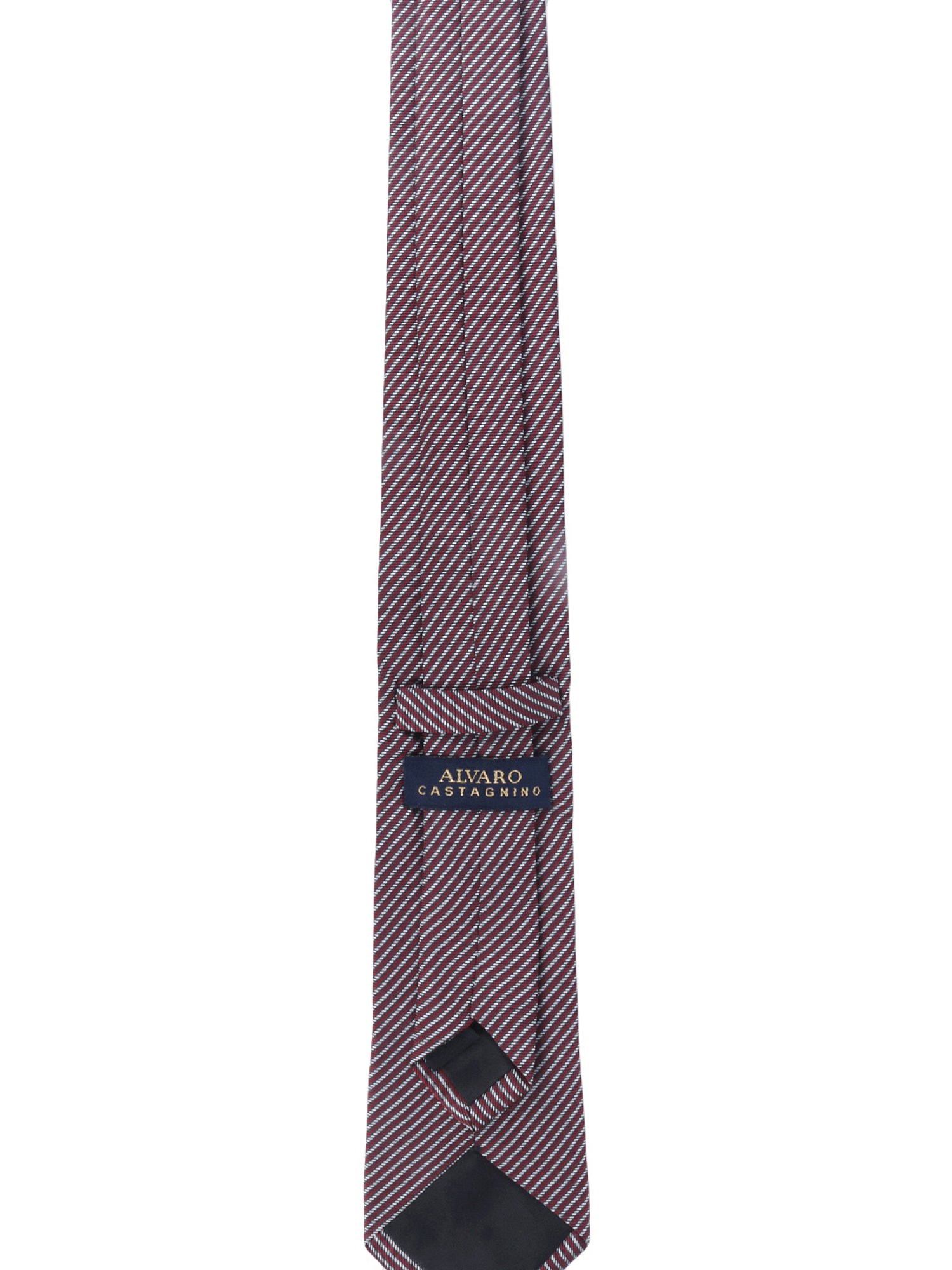 Alvaro Castagnino Printed Maroon & White Necktie
