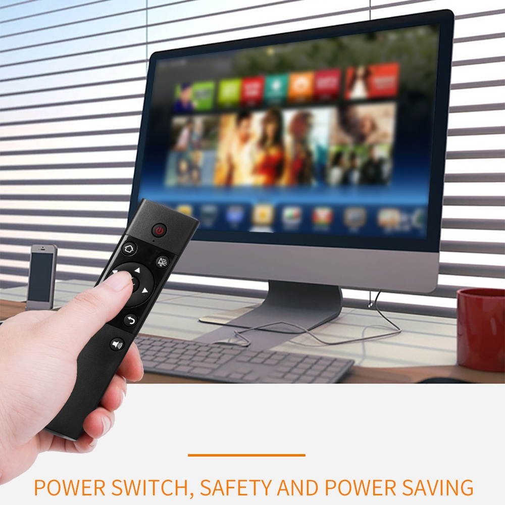 VIBOTON S122 2.4G Wireless Remote Control with USB Receiver Voice Input Function for Android TV Box / Game Console / Computer / Set-top Box