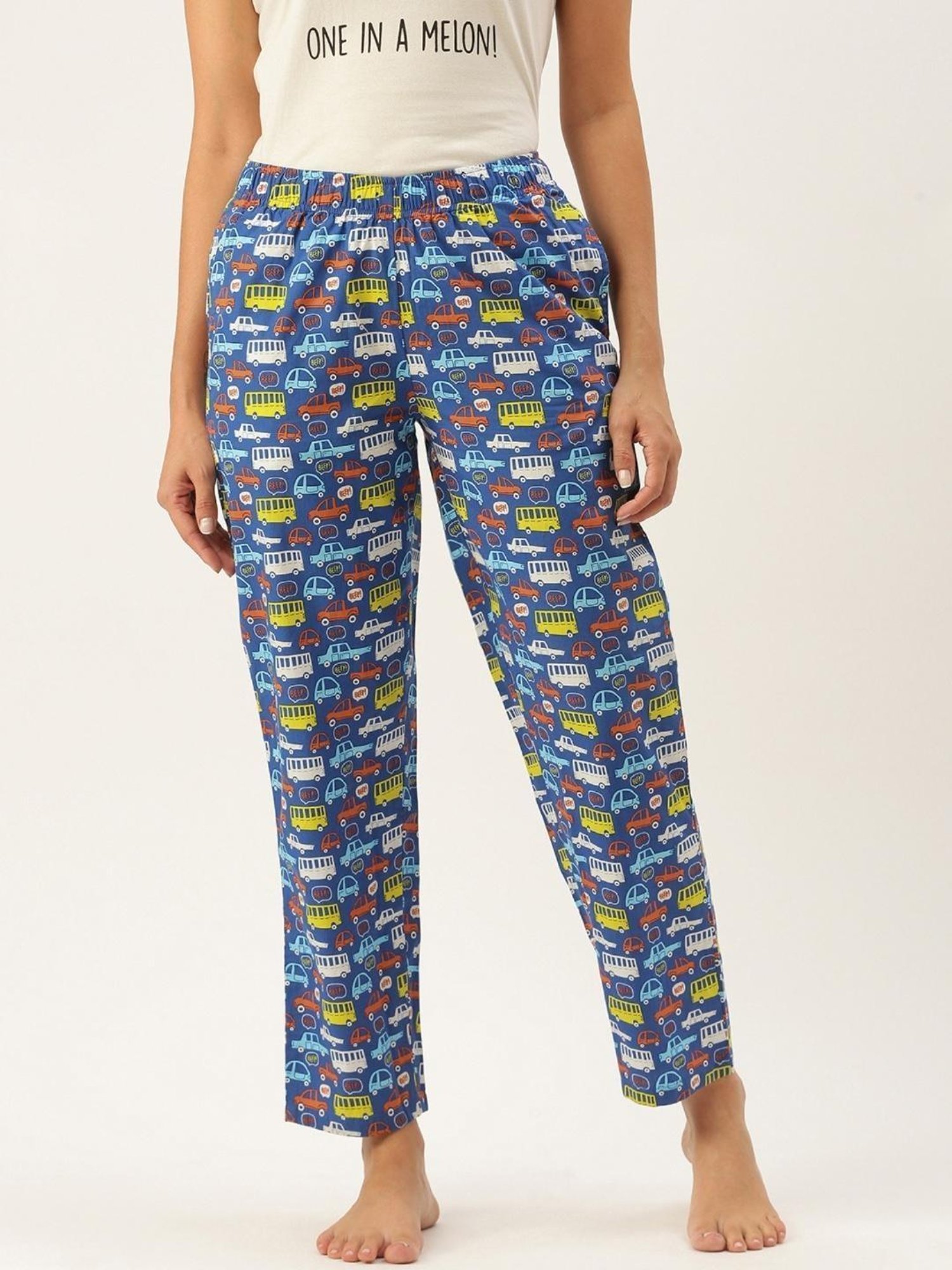 Clt.s Navy Printed Pajamas