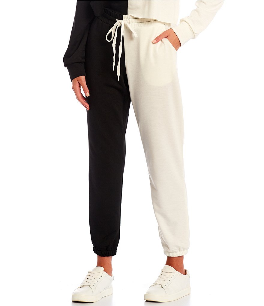 Angie High Rise Stripe Cargo Jogger Pants