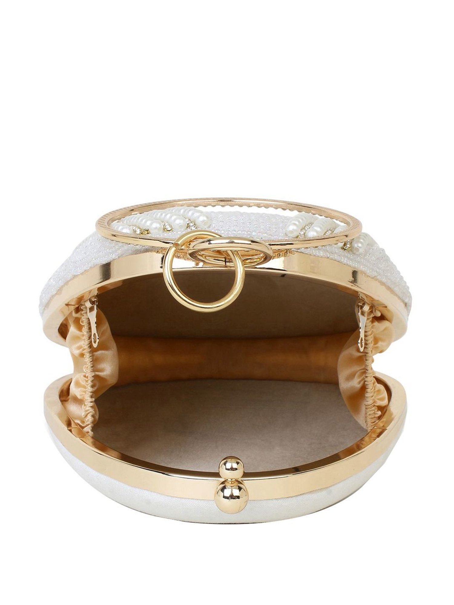 Spice Art White Clutch