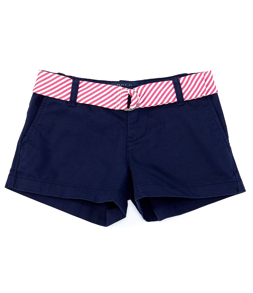 Hippie Girl Little Girls 4-6X Roll-Cuff Midi Denim Shorts