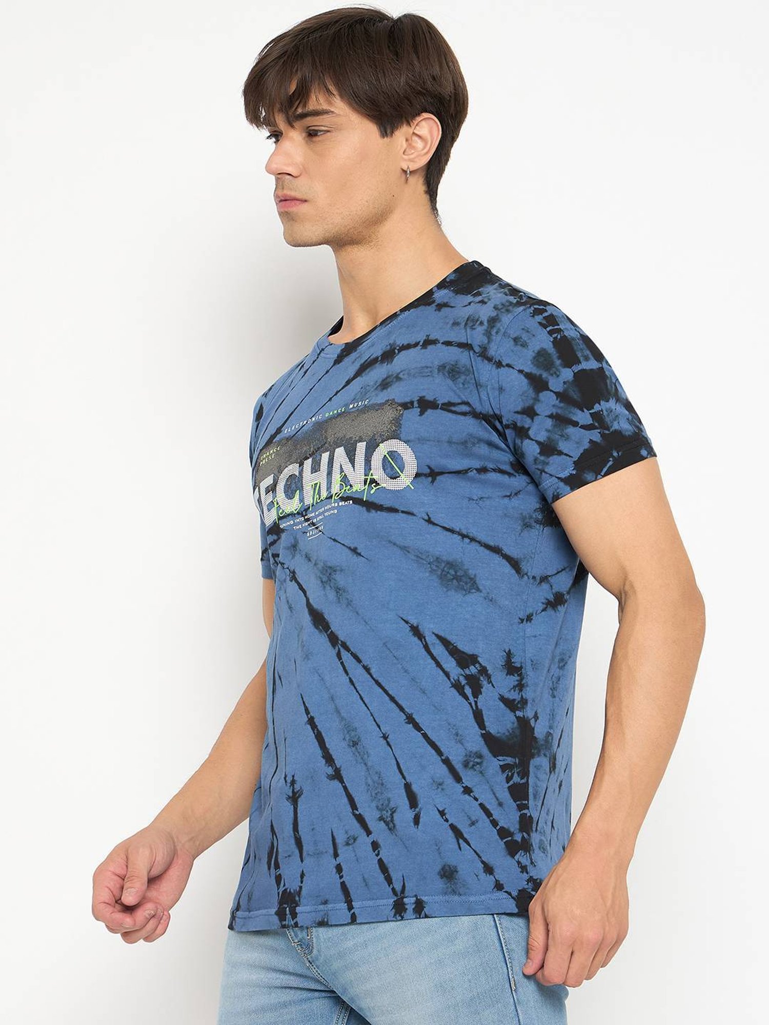 Duke Blue Slim Fit Tie - Dye T-Shirt